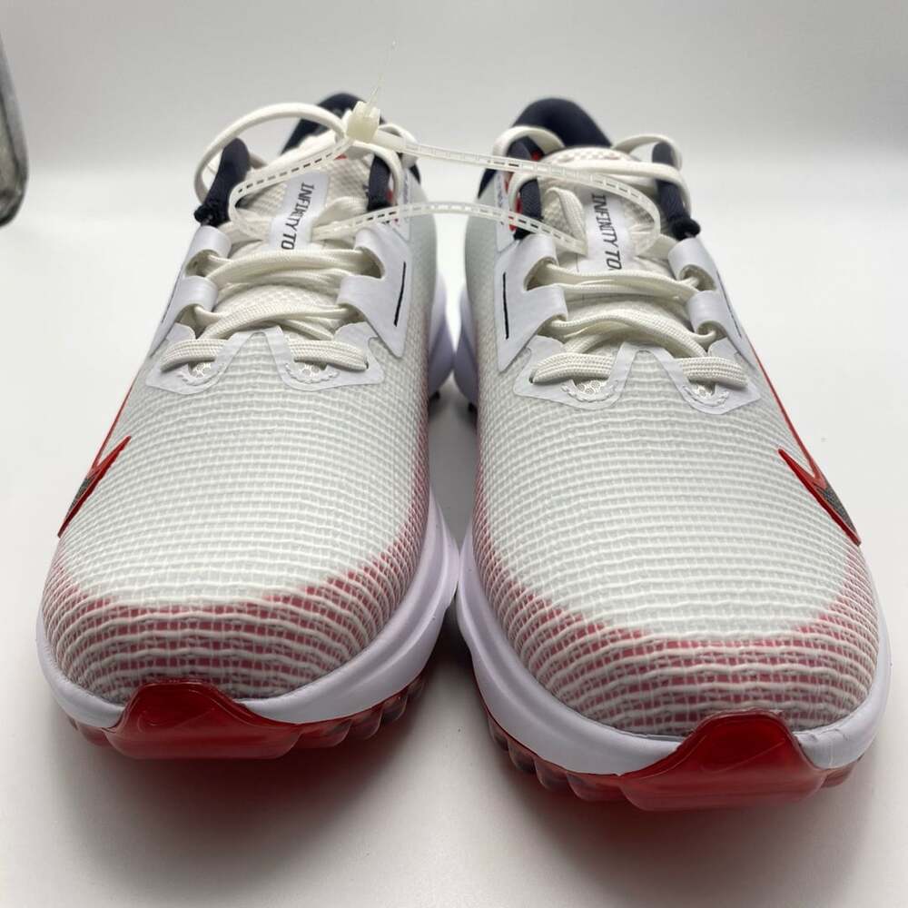 Nike Air Zoom Infinity Tour 2 Golf Shoes White Red (G1007)